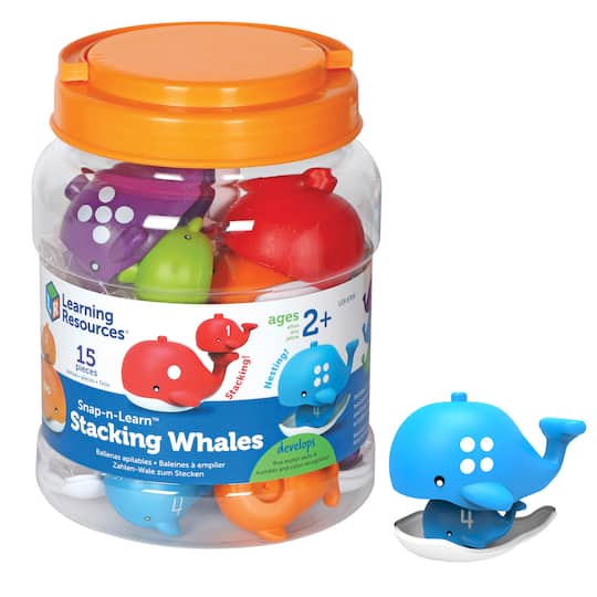 Learning Resources&#xAE; Snap-n-Learn&#x2122; Stacking Whales